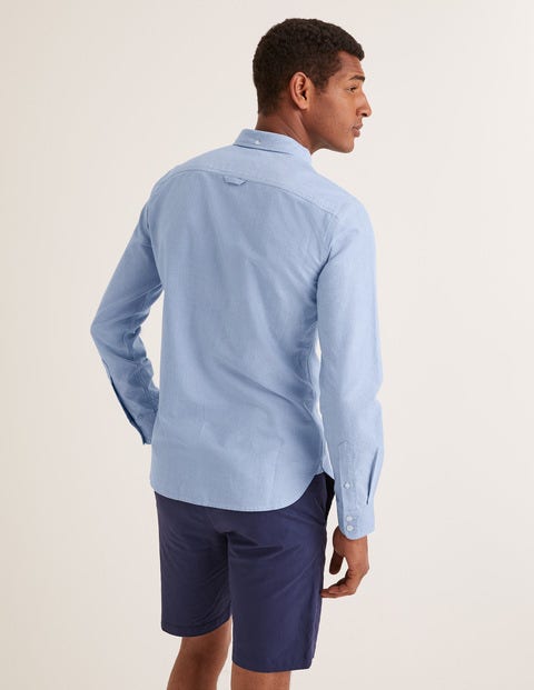 Slim Fit Oxford Shirt - Blue Slim Fit Oxford Shirt - Blue