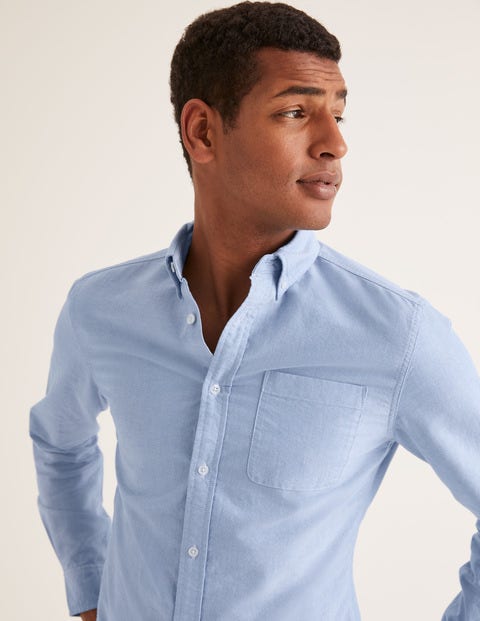 Slim Fit Oxford Shirt - Blue Slim Fit Oxford Shirt - Blue