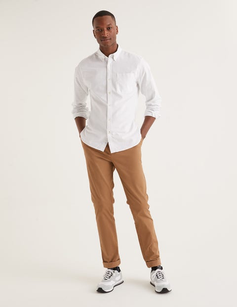 Slim Fit Oxford Shirt - White Slim Fit Oxford Shirt - White