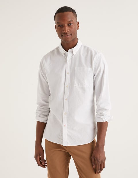 Slim Fit Oxford Shirt - White Slim Fit Oxford Shirt - White