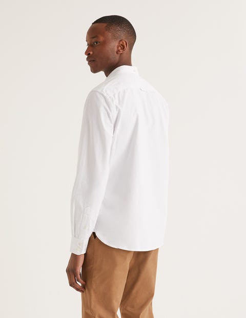 Slim Fit Oxford Shirt - White Slim Fit Oxford Shirt - White