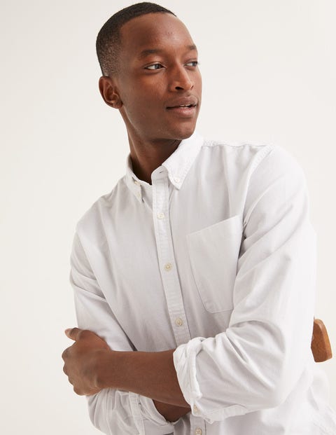 Slim Fit Oxford Shirt - White Slim Fit Oxford Shirt - White