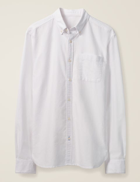 Slim Fit Oxford Shirt - White Slim Fit Oxford Shirt - White