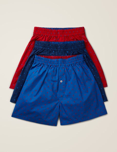 Gewebte Boxershorts im 3er-Pack - Bunt/Getupft, Set Gewebte Boxershorts im 3er-Pack - Bunt/Getupft, Set