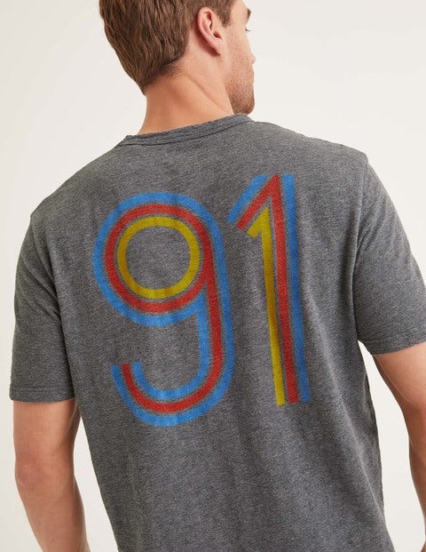 Graphic T-Shirt - Grey Marl Graphic T-Shirt - Grey Marl
