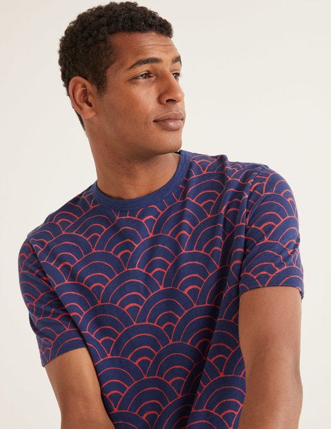 T-Shirt Graphique - Vague bleu marine T-Shirt Graphique - Vague bleu marine