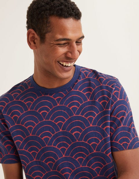 T-Shirt Graphique - Vague bleu marine T-Shirt Graphique - Vague bleu marine