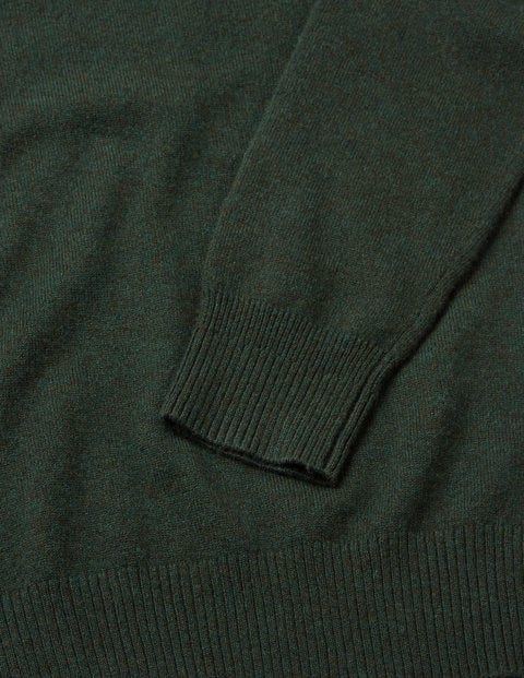 Pull Col Rond En Cachemire - Vert sapin Pull Col Rond En Cachemire - Vert sapin
