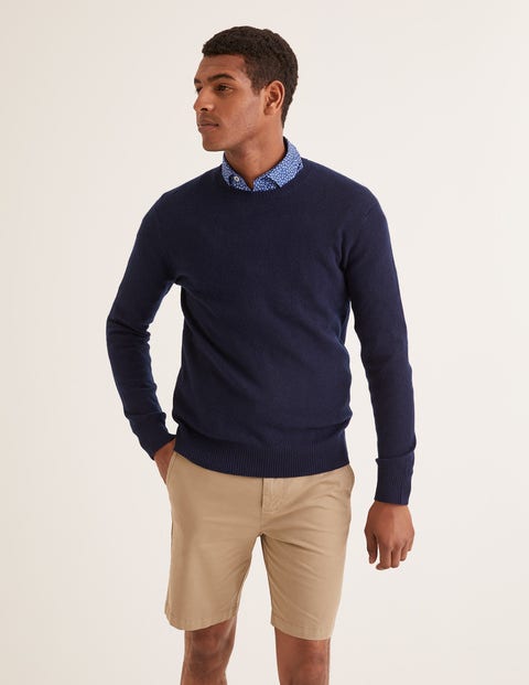 Cashmere Crew Neck - Navy Cashmere Crew Neck - Navy