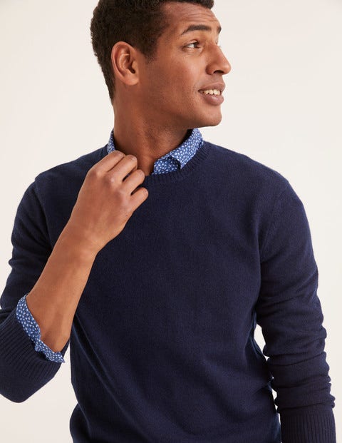 Cashmere Crew Neck - Navy Cashmere Crew Neck - Navy