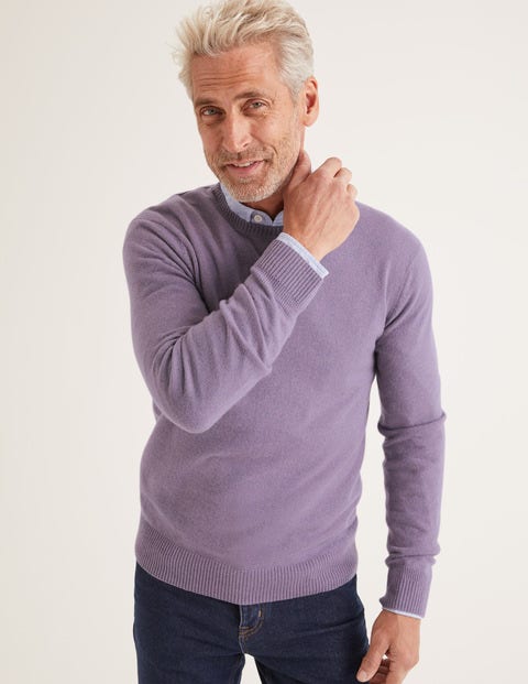 Cashmere Crew Neck - Pale Purple Cashmere Crew Neck - Pale Purple