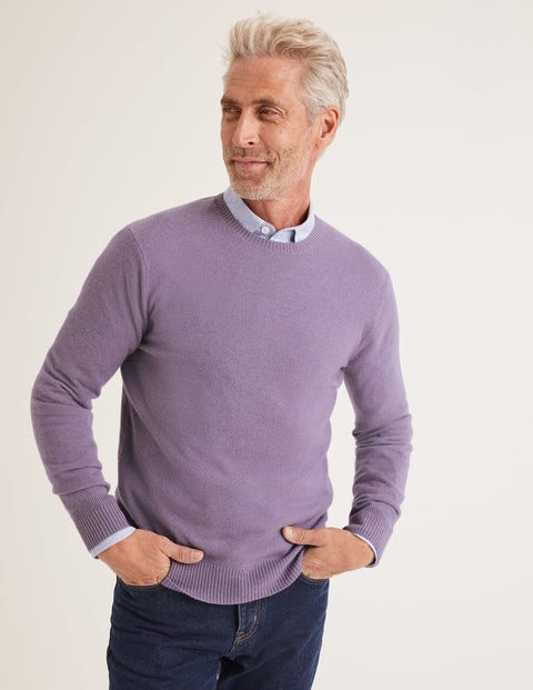 Cashmere Crew Neck - Pale Purple Cashmere Crew Neck - Pale Purple