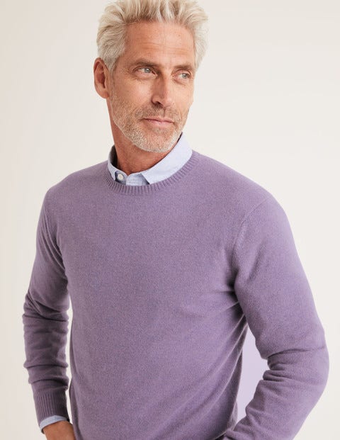 Cashmere Crew Neck - Pale Purple Cashmere Crew Neck - Pale Purple