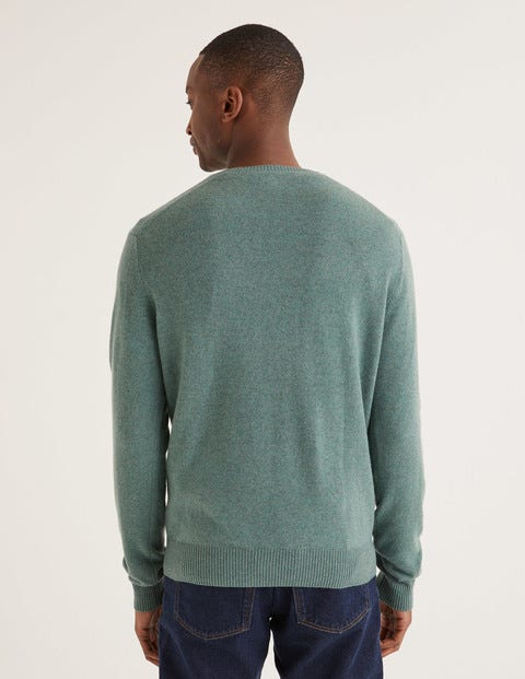 Cashmere V-Neck - Laurel Green Cashmere V-Neck - Laurel Green