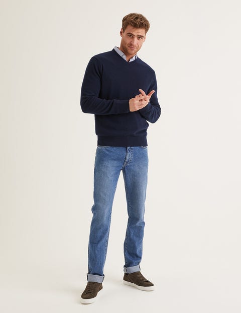 Cashmere V-Neck - Navy Cashmere V-Neck - Navy