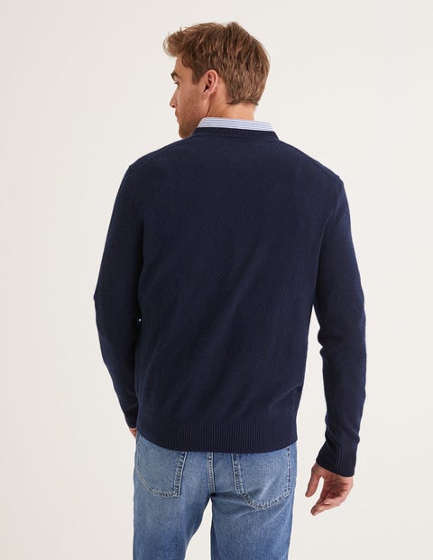 Cashmere V-Neck - Navy Cashmere V-Neck - Navy