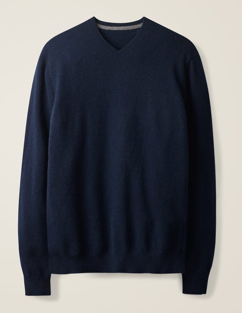 Cashmere V-Neck - Navy Cashmere V-Neck - Navy