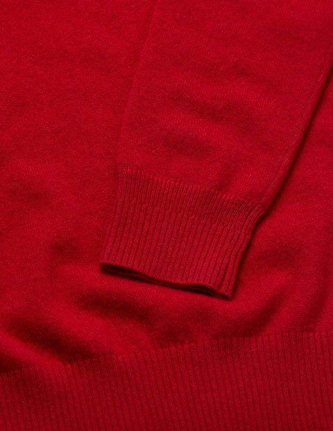 Cashmere V-Neck - Claret Cashmere V-Neck - Claret