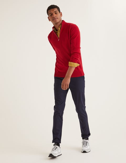 Cashmere Half-Zip - Claret Cashmere Half-Zip - Claret