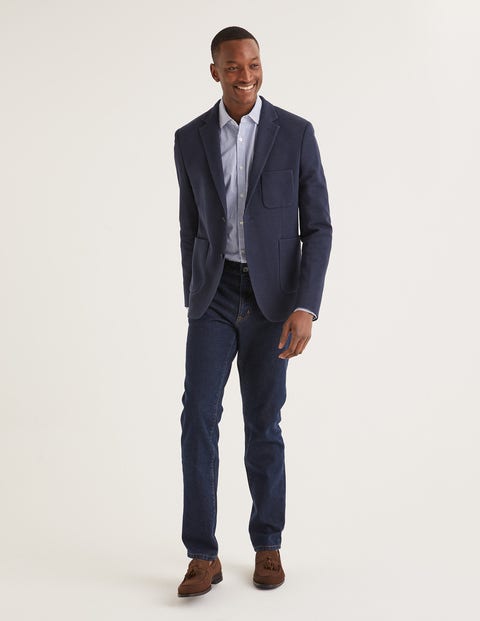 Elgin Piqué Blazer - Navy Elgin Piqué Blazer - Navy