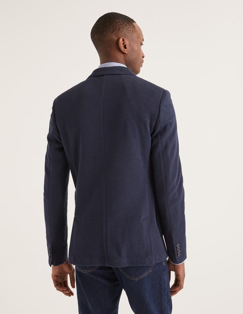 Elgin Piqué Blazer - Navy Elgin Piqué Blazer - Navy