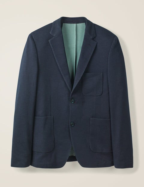 Elgin Piqué Blazer - Navy Elgin Piqué Blazer - Navy