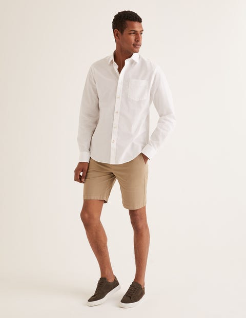 Poplin Cutaway Collar Shirt - White Poplin Cutaway Collar Shirt - White
