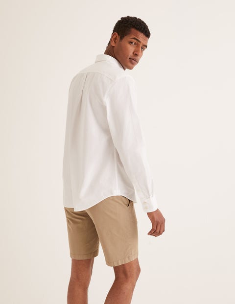 Poplin Cutaway Collar Shirt - White Poplin Cutaway Collar Shirt - White