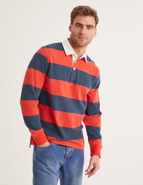 Rugby Shirt - Stormy Blue/Rocket Red Rugby Shirt - Stormy Blue/Rocket Red