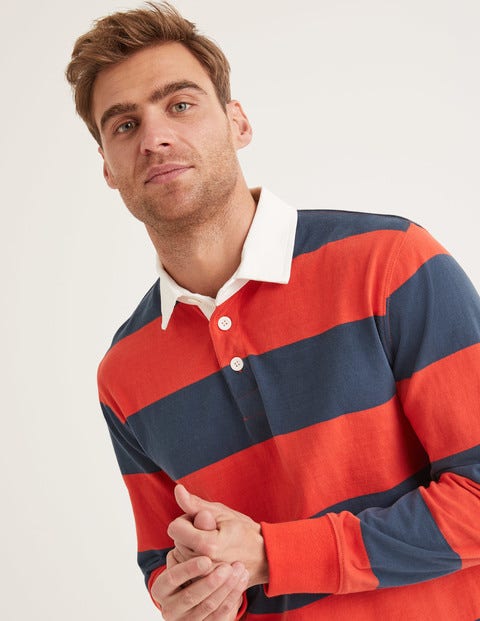 Rugby Shirt - Stormy Blue/Rocket Red Rugby Shirt - Stormy Blue/Rocket Red