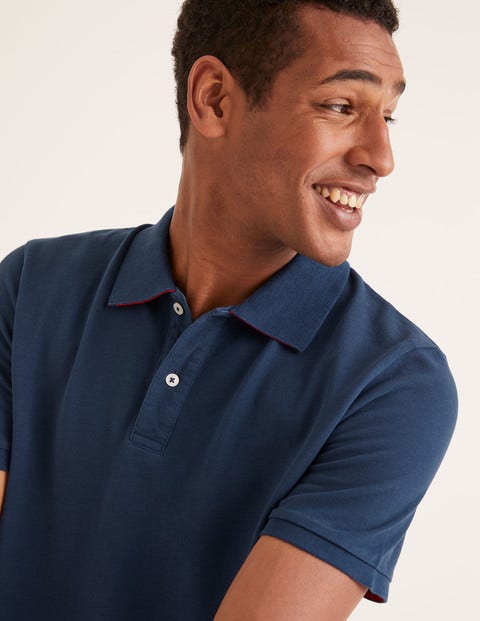 Piqué-Poloshirt - Dunkelblau Piqué-Poloshirt - Dunkelblau