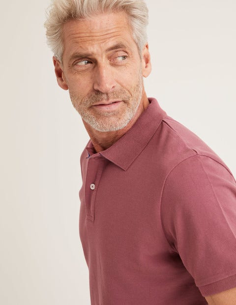Piqué Polo - Rosewood Piqué Polo - Rosewood