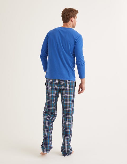 Cotton Poplin Pajama Bottoms - Richmond Green Multi Check Cotton Poplin Pajama Bottoms - Richmond Green Multi Check