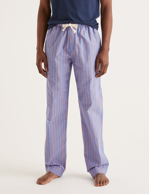 Cotton Poplin Pajama Bottoms - Duke/Tropical Orange Stripe Cotton Poplin Pajama Bottoms - Duke/Tropical Orange Stripe