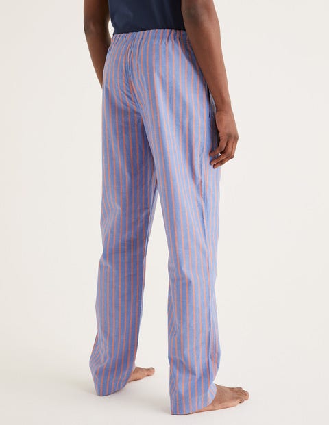 Cotton Poplin Pajama Bottoms - Duke/Tropical Orange Stripe Cotton Poplin Pajama Bottoms - Duke/Tropical Orange Stripe