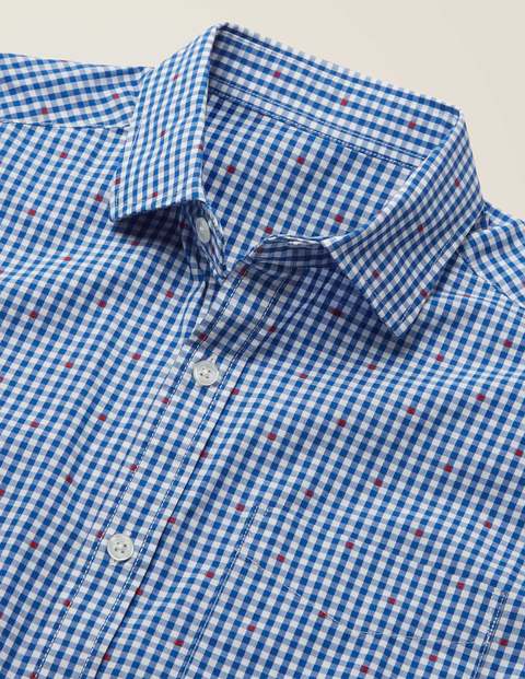 Poplin Pattern Shirt - Gingham Clip Dot Poplin Pattern Shirt - Gingham Clip Dot