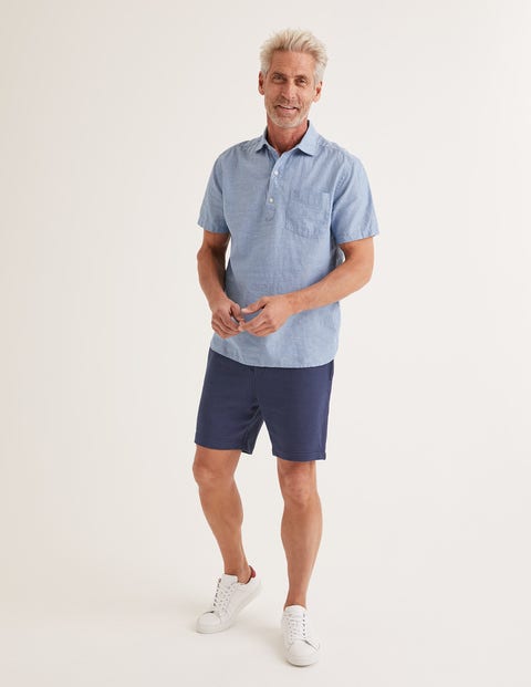 Linen Cotton Popover - Washed Blue Chambray Linen Cotton Popover - Washed Blue Chambray
