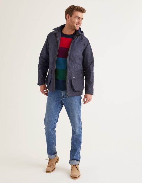 Holt Waxed Jacket - Navy Holt Waxed Jacket - Navy