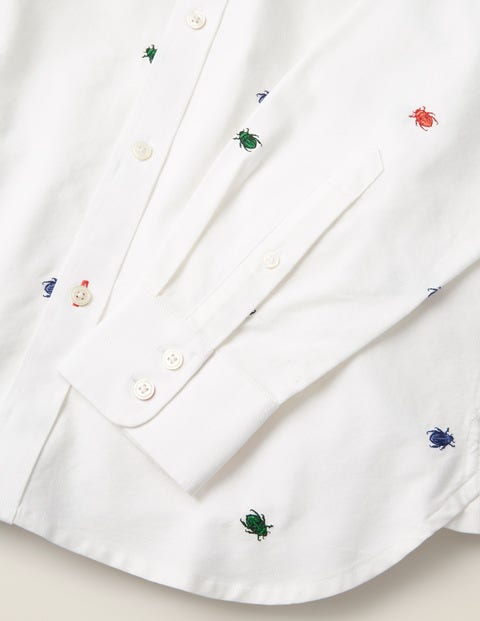 Oxford Patterned Shirt - Multi Beetle Embroidery Oxford Patterned Shirt - Multi Beetle Embroidery