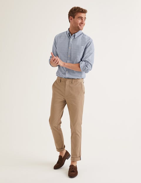 Oxford Patterned Shirt - Navy Blue Clip Dot Oxford Patterned Shirt - Navy Blue Clip Dot