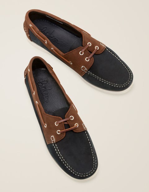 Boat Shoes - Navy/ Brown Boat Shoes - Navy/ Brown