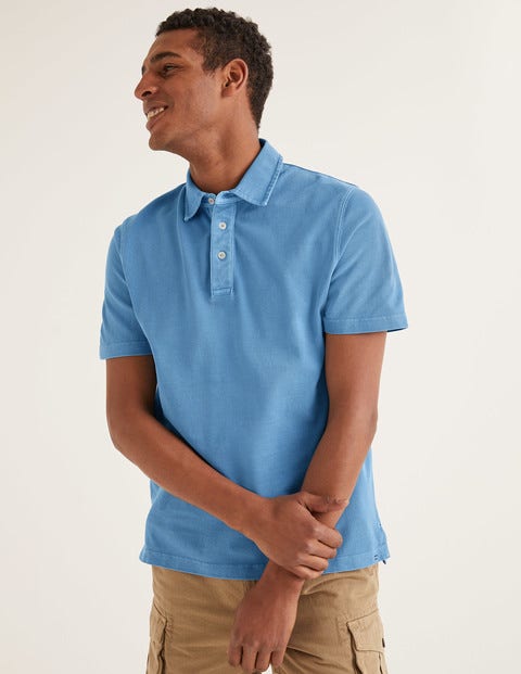 Garment-Dyed Polo - Chalk Blue Garment-Dyed Polo - Chalk Blue