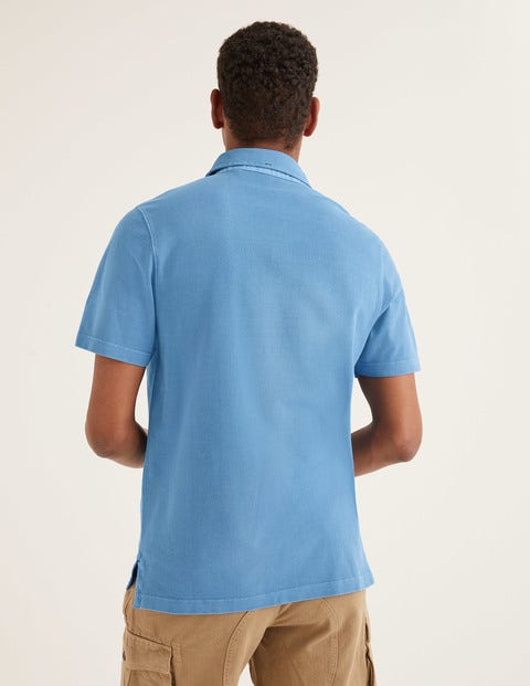 Garment-Dyed Polo - Chalk Blue Garment-Dyed Polo - Chalk Blue
