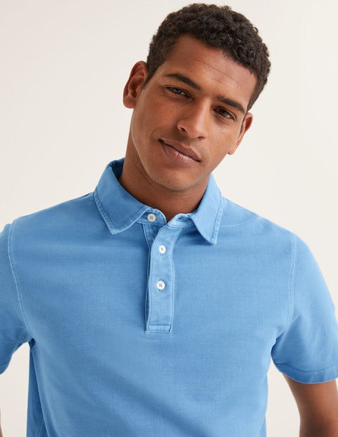Garment-Dyed Polo - Chalk Blue Garment-Dyed Polo - Chalk Blue