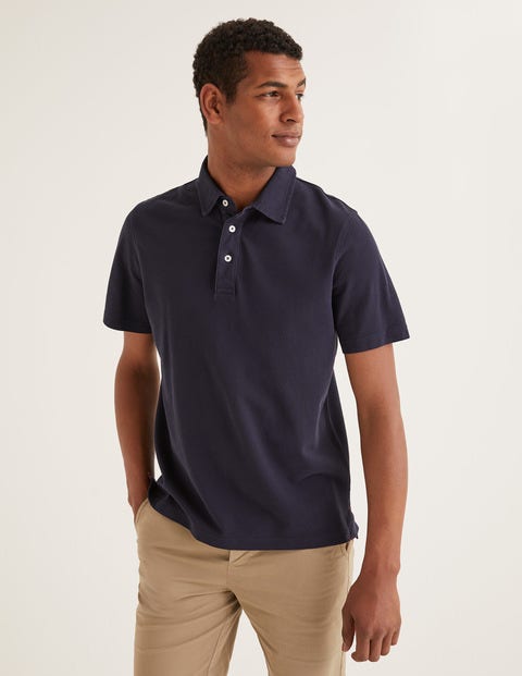 Garment-Dyed Polo - Navy Garment-Dyed Polo - Navy