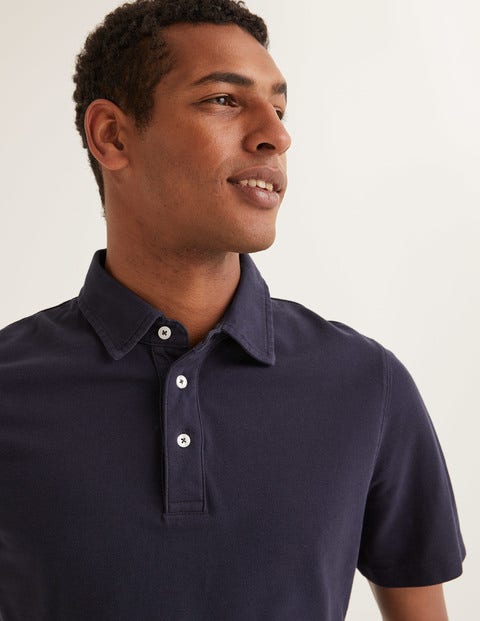Garment-Dyed Polo - Navy Garment-Dyed Polo - Navy