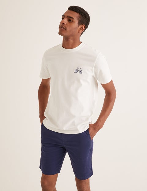 Auffälliges Jersey-T-Shirt - Naturweiß, Fahrrad Auffälliges Jersey-T-Shirt - Naturweiß, Fahrrad