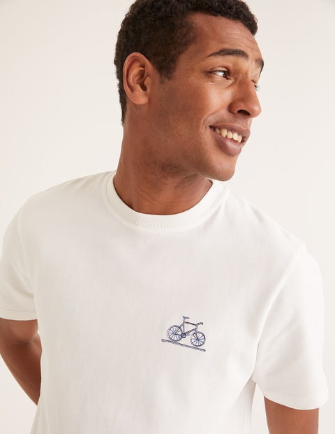 Auffälliges Jersey-T-Shirt - Naturweiß, Fahrrad Auffälliges Jersey-T-Shirt - Naturweiß, Fahrrad