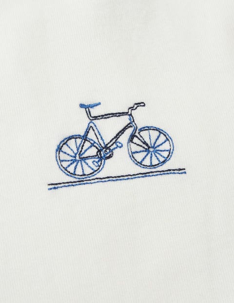 Auffälliges Jersey-T-Shirt - Naturweiß, Fahrrad Auffälliges Jersey-T-Shirt - Naturweiß, Fahrrad