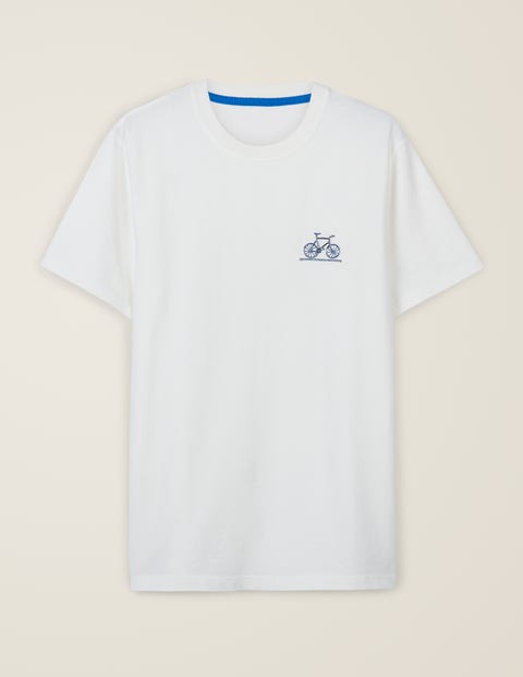 Auffälliges Jersey-T-Shirt - Naturweiß, Fahrrad Auffälliges Jersey-T-Shirt - Naturweiß, Fahrrad